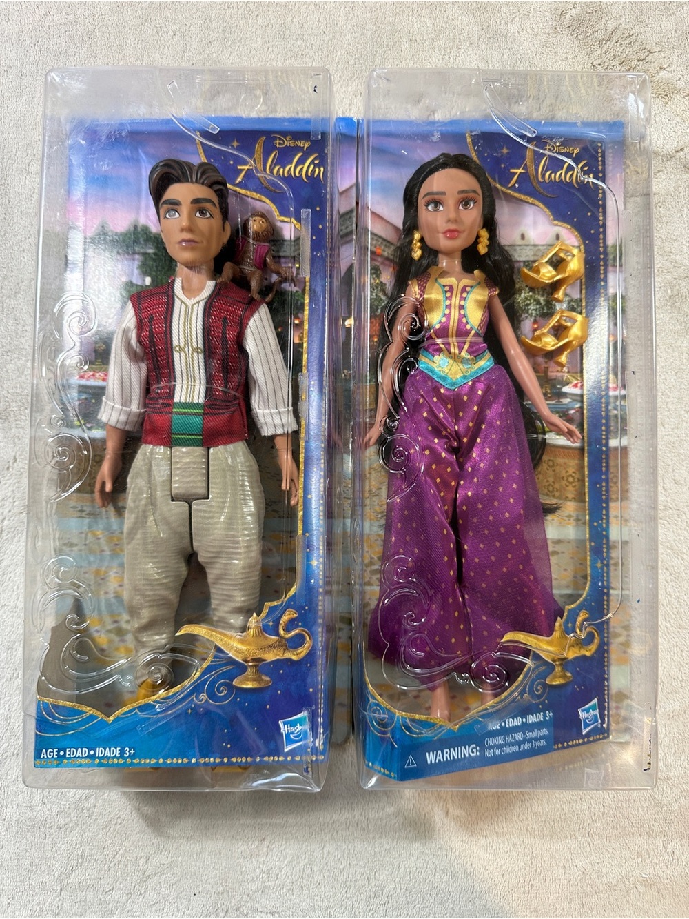 Disney Aladdin Dolls - Jasmine and Aladdin Set